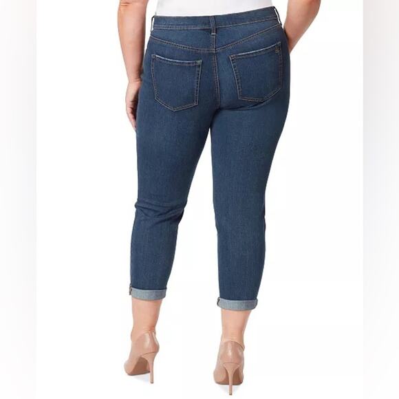 NWOT Jessica Simpson Plus Size Mika Best Friend Skinny Crop Jeans Size 24W - Picture 2 of 9